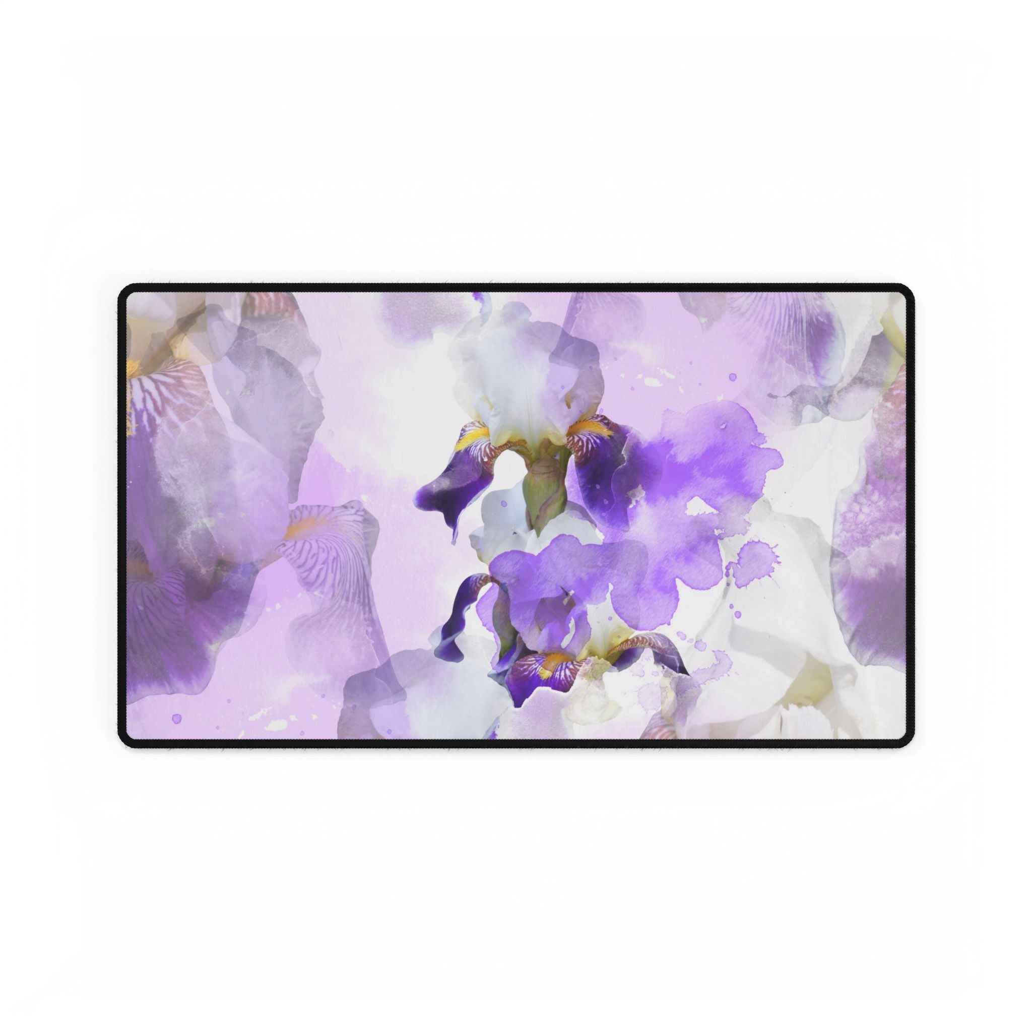 Lavender Iris Watercolour Desk Mat