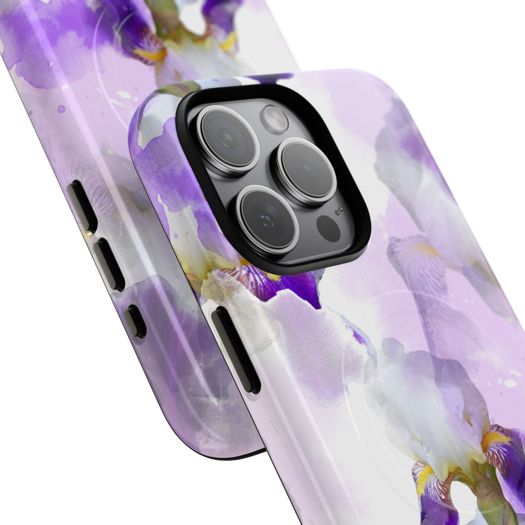 Lavender Watercolour Orchid Magnetic Tough Case