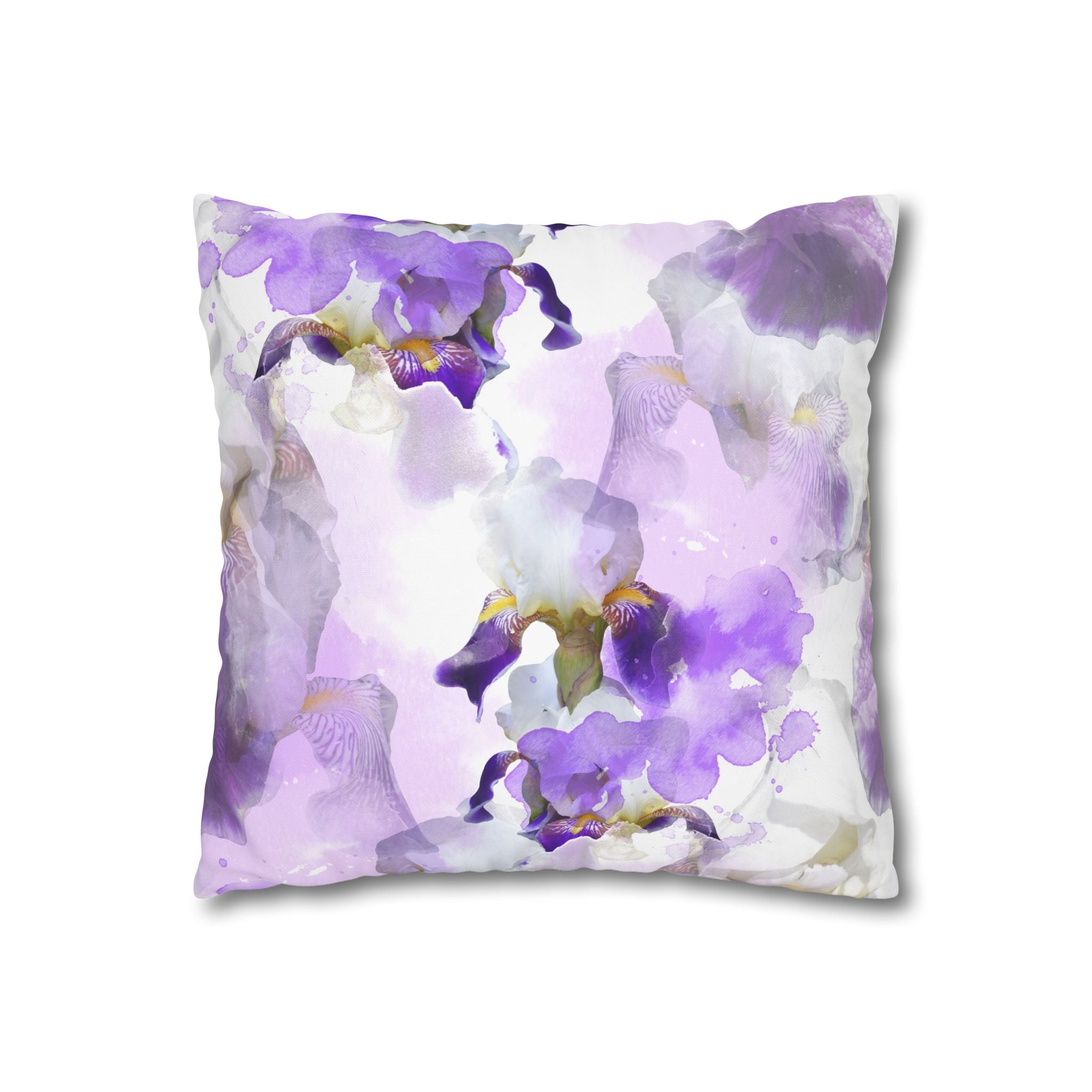 Lavender Watercolour Floral Pillowcase Cover