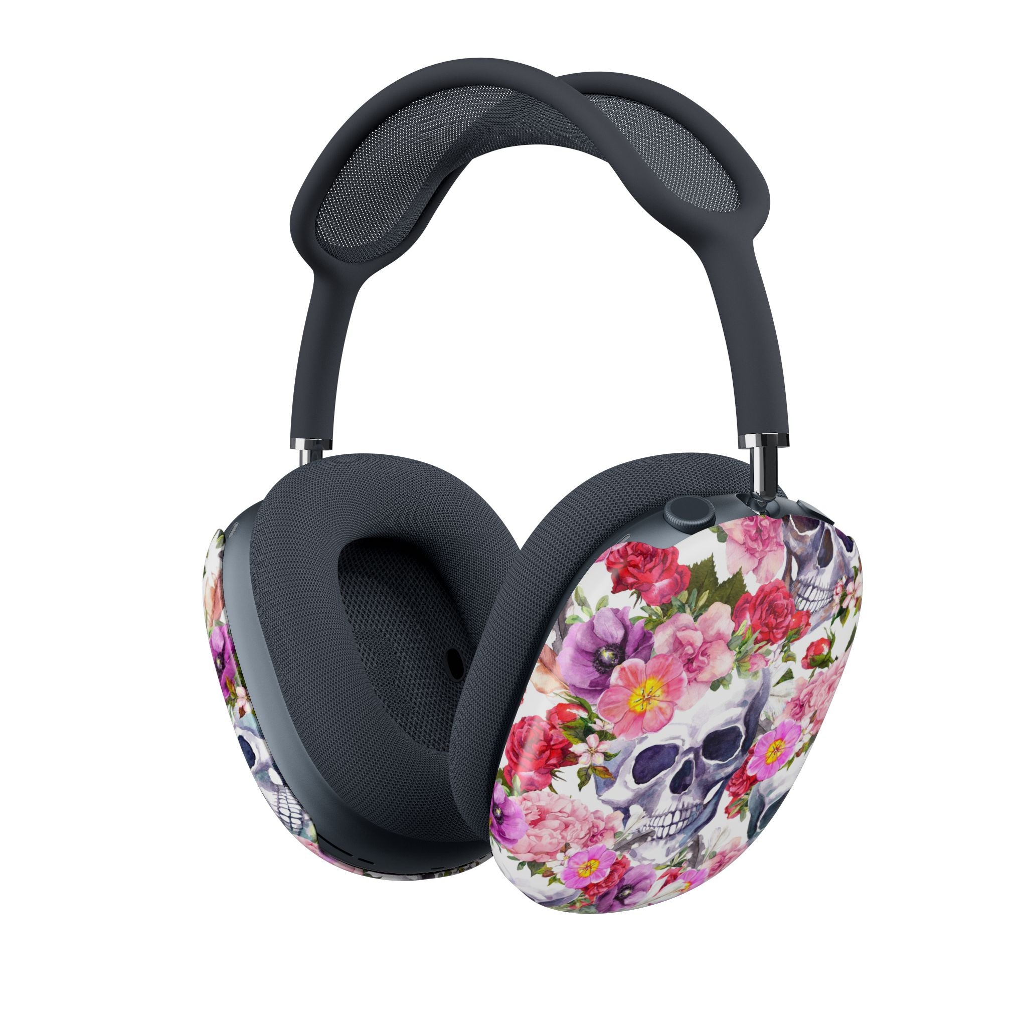 AirPod Max Case — Floral Skull Pattern Protective Cover