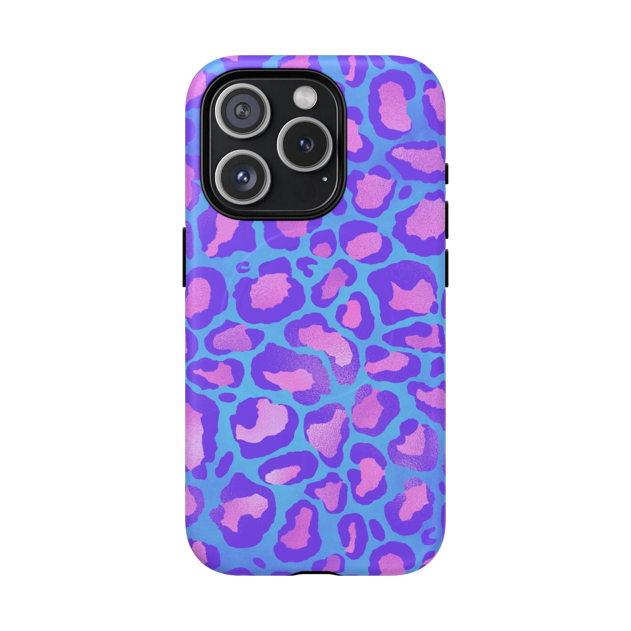 Purple Leopard Tough Magnetic Phone Case