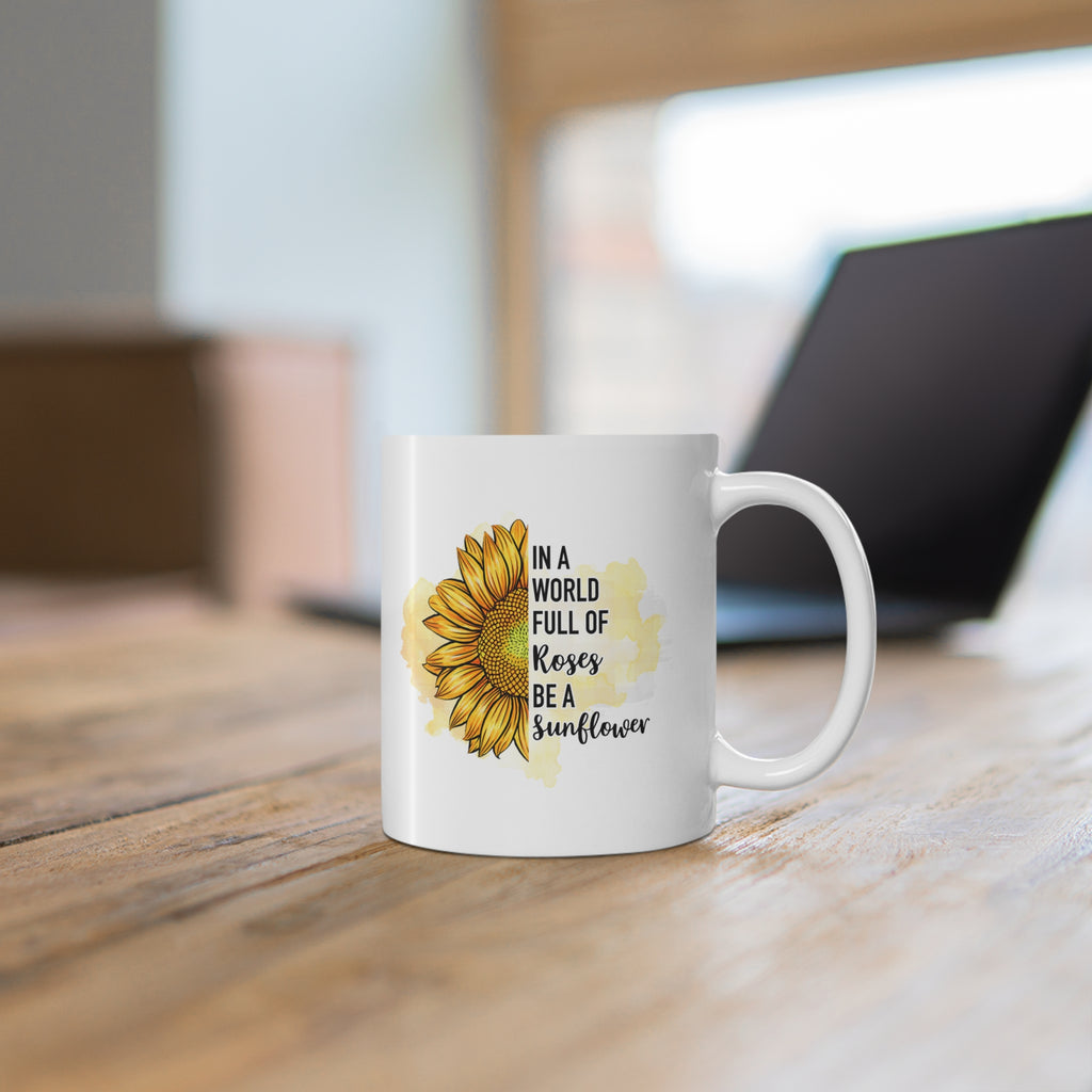 Be a Sunflower Ceramic Coffee Mug