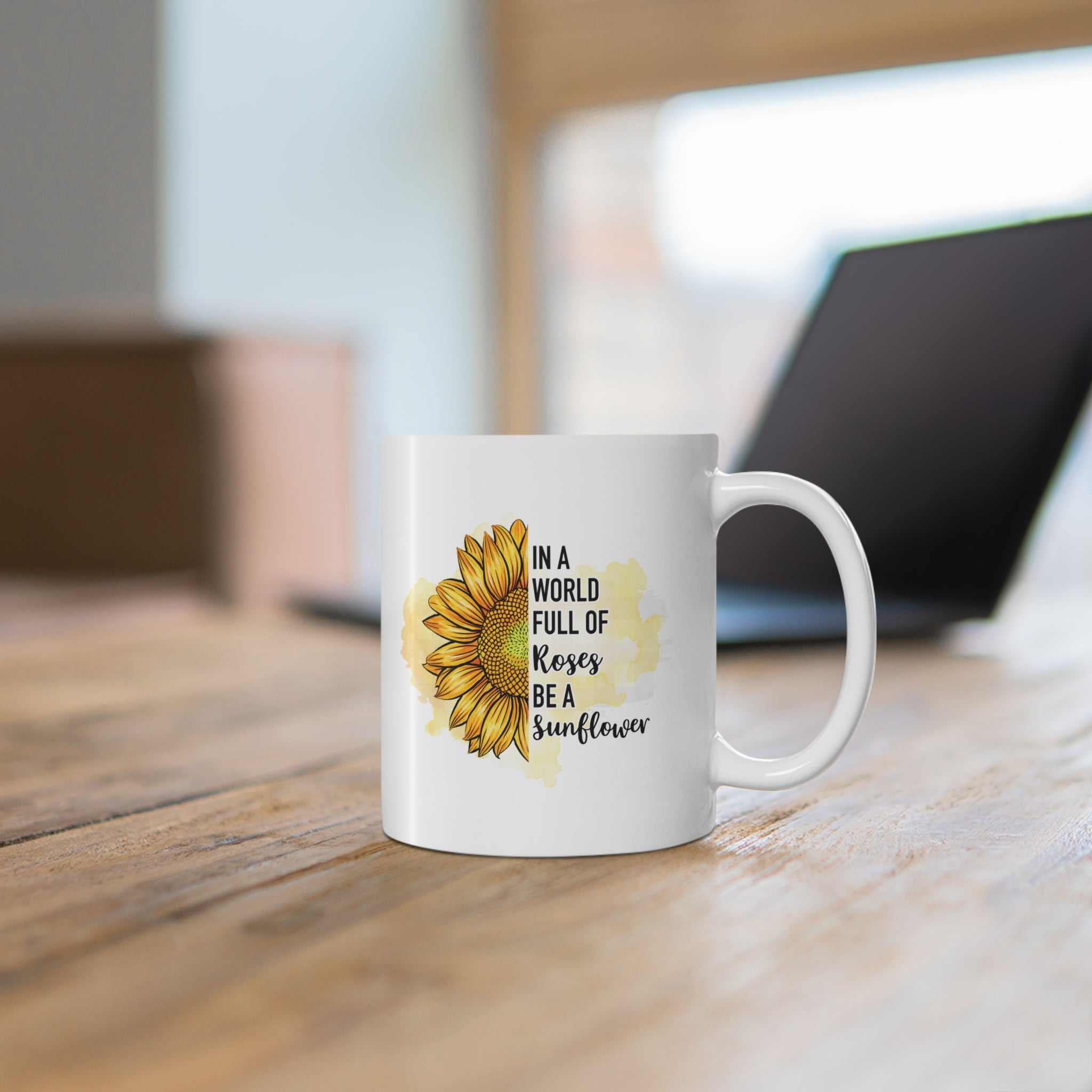 Be a Sunflower Ceramic Coffee Mug