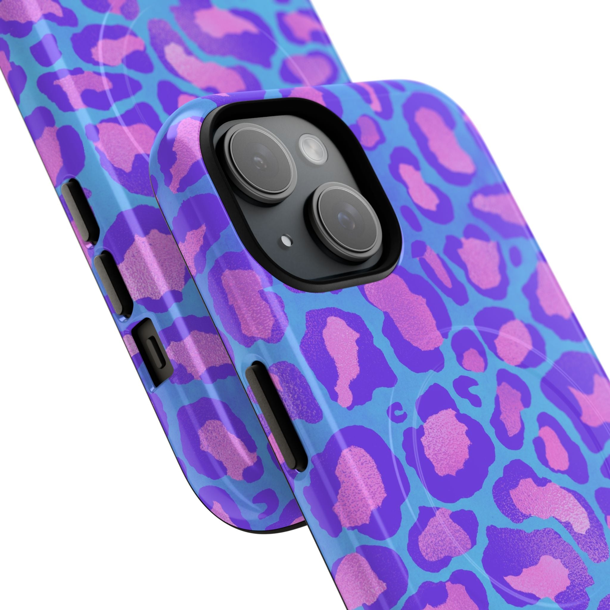 Purple Leopard Tough Magnetic Phone Case