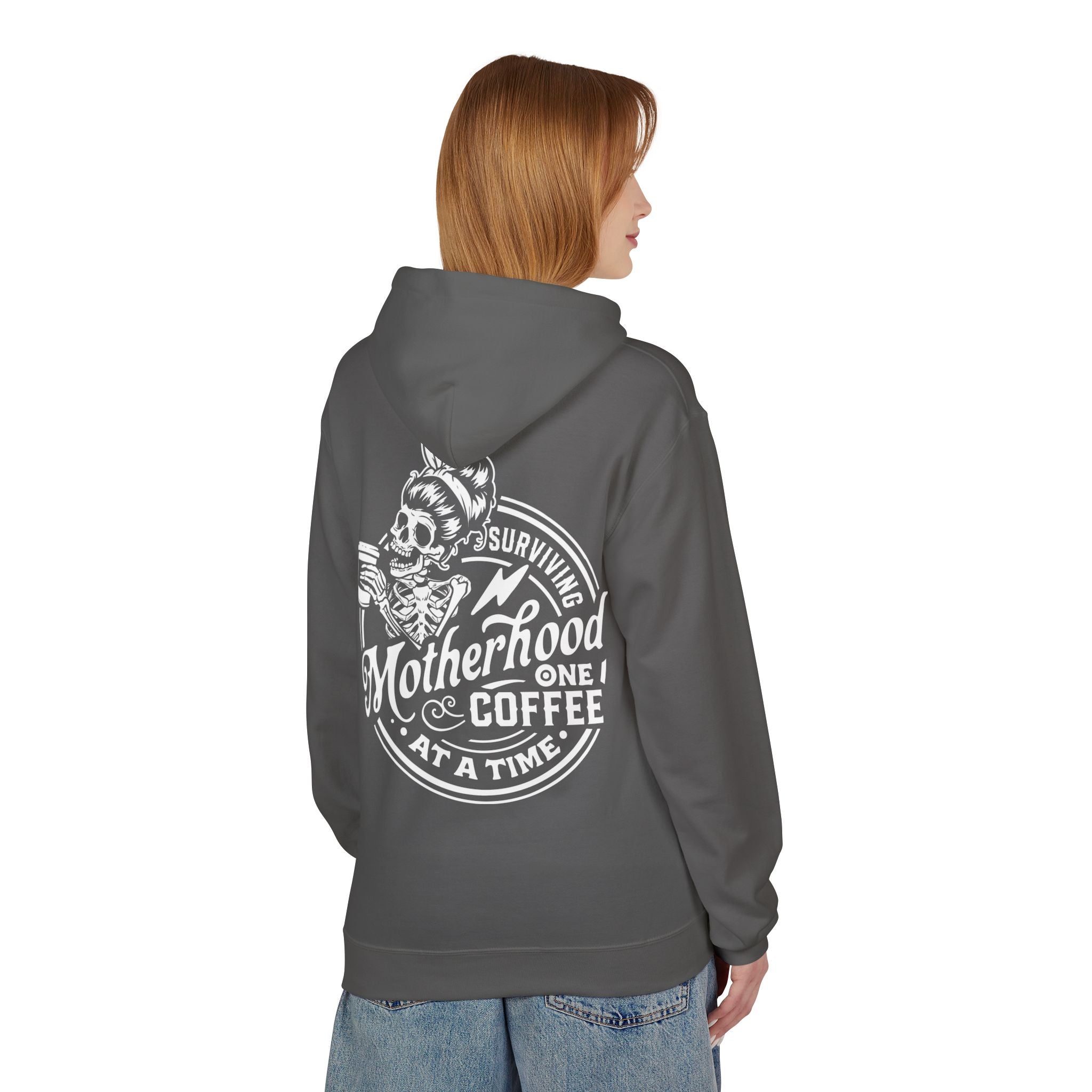 MotherSurviving Motherhood One Coffee at a Time Graphic Hoodie