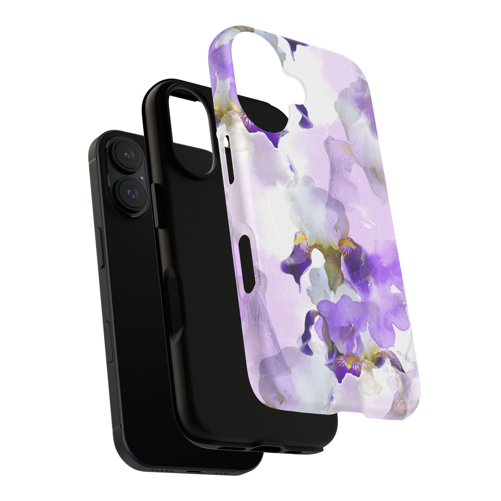 Lavender Watercolour Orchid Magnetic Tough Case