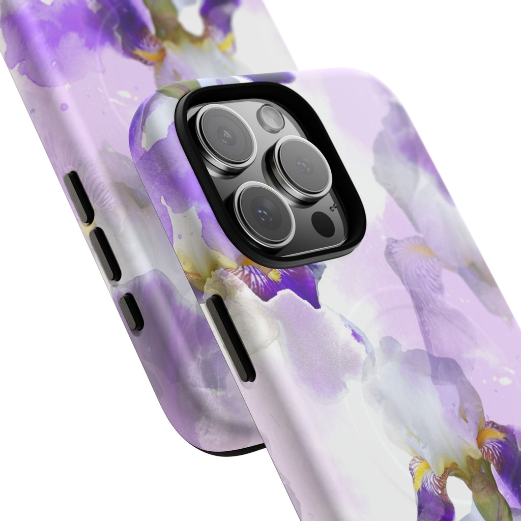 Lavender Watercolour Orchid Magnetic Tough Case