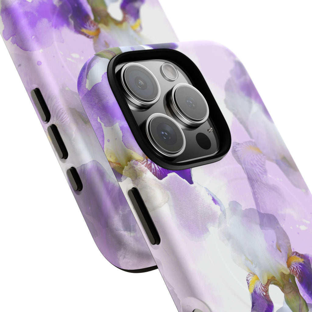 Lavender Watercolour Orchid Magnetic Tough Case