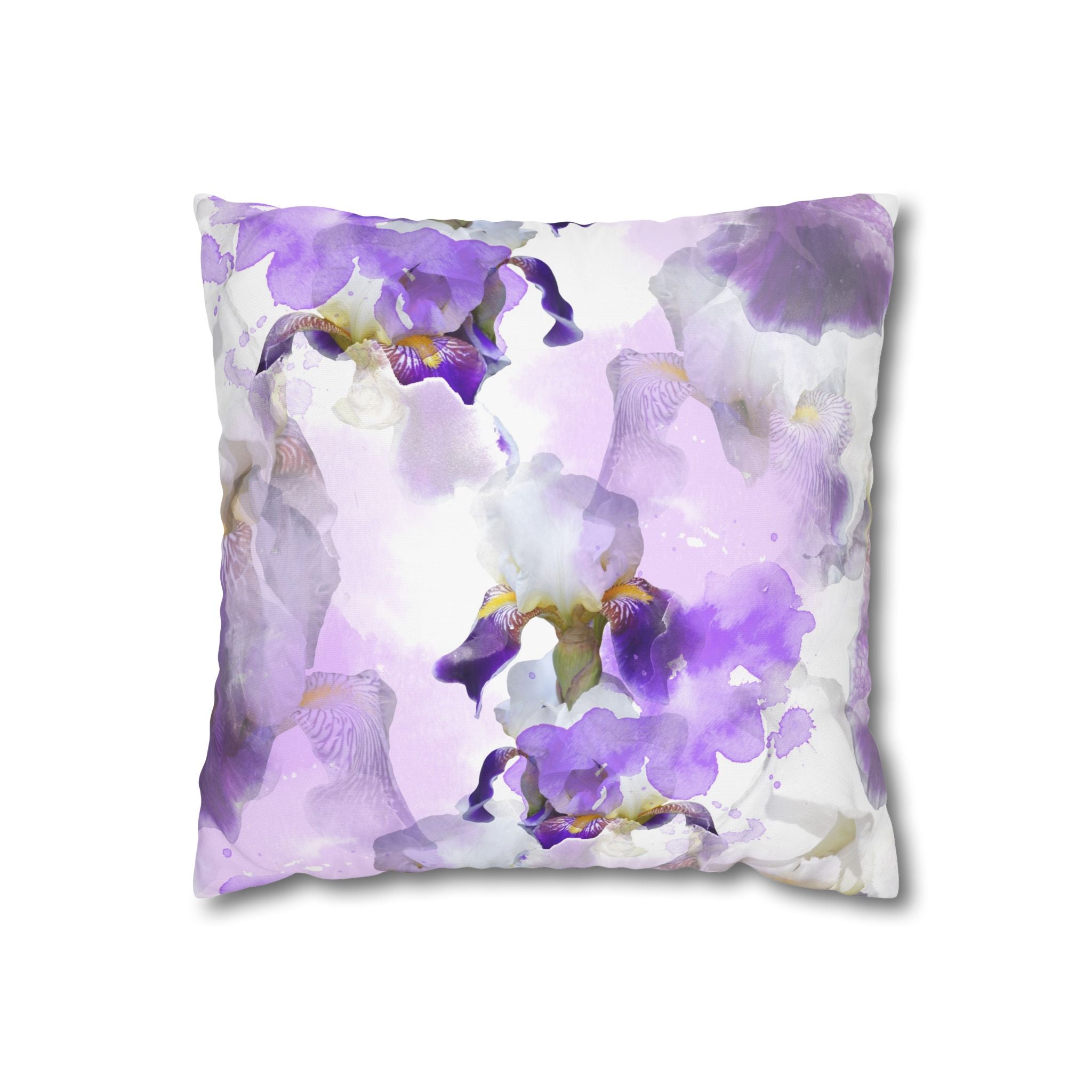Lavender Watercolour Floral Pillowcase Cover