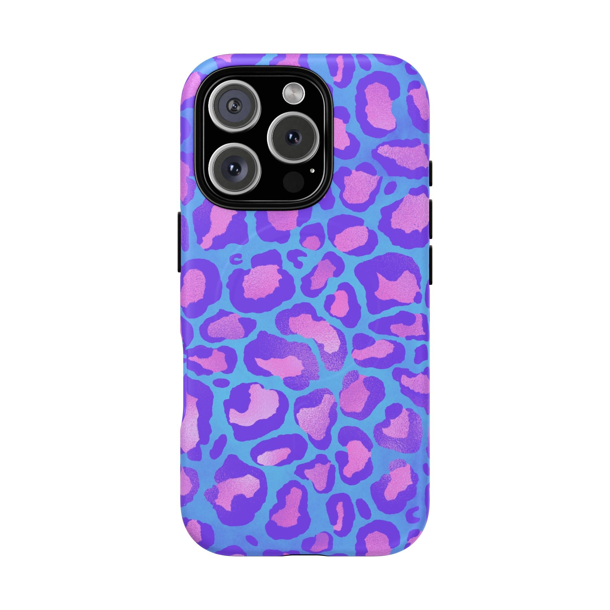 Purple Leopard Tough Magnetic Phone Case