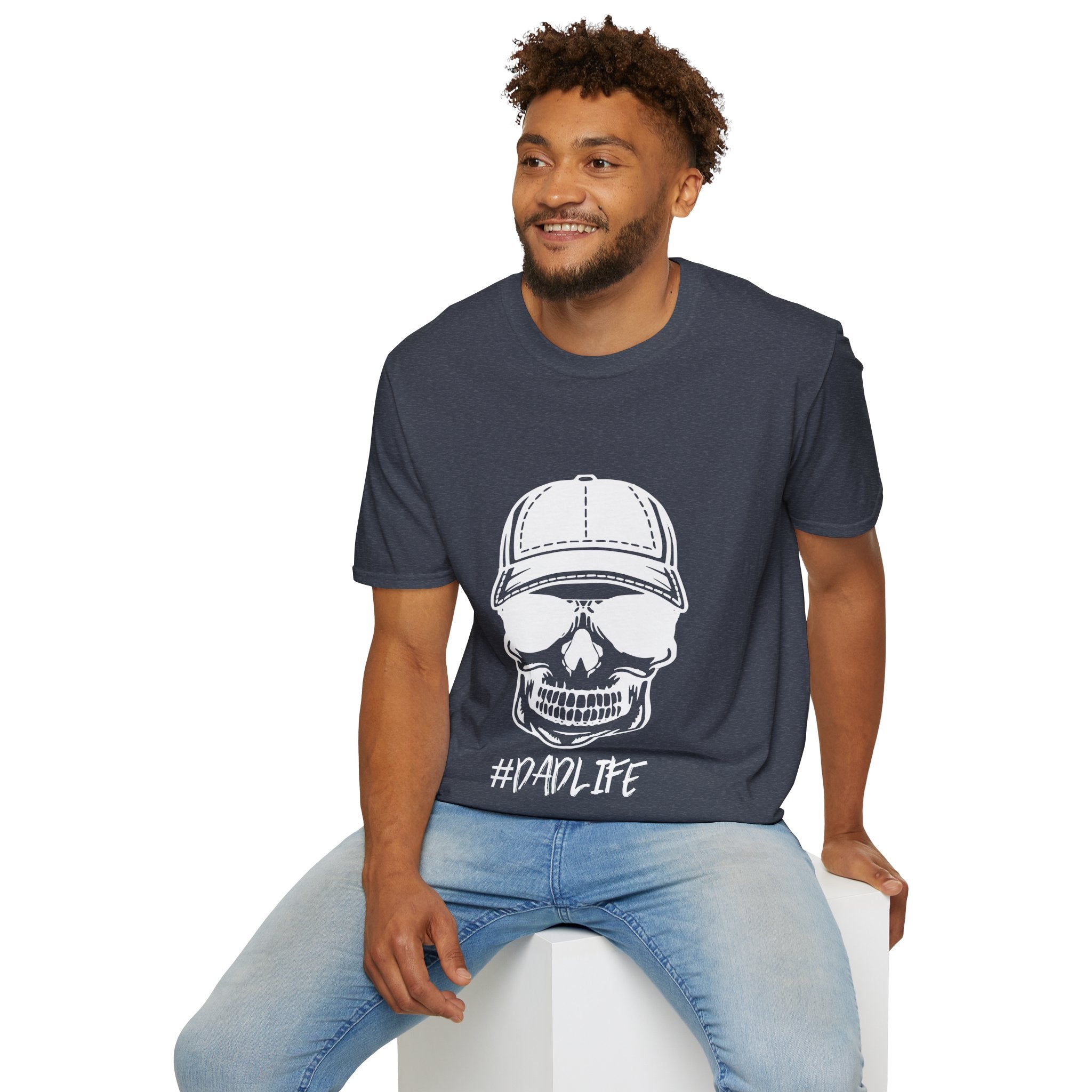 Dad Life Skull Graphic T-Shirt