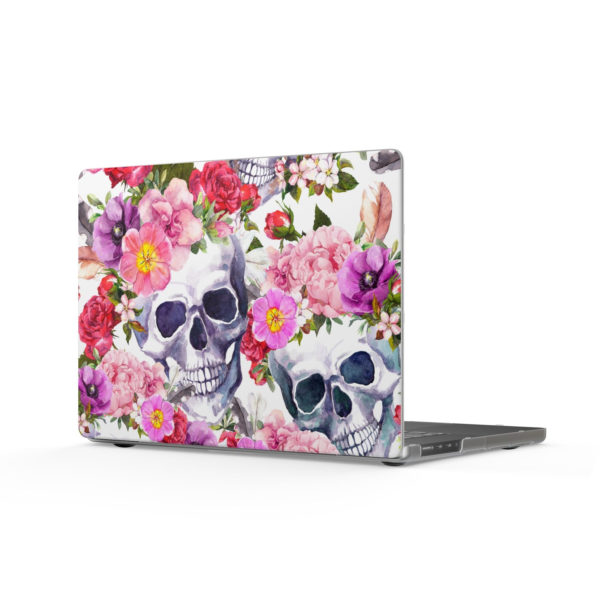 MacBook Case — Floral Skull Matte Protective Cover