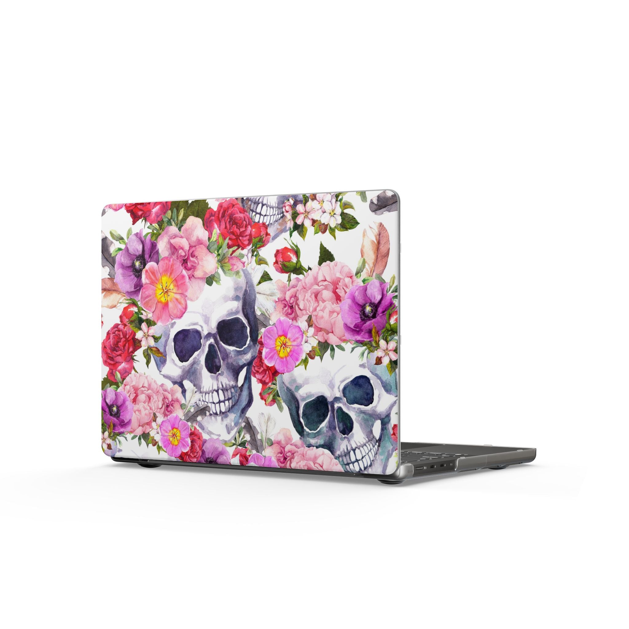 MacBook Case — Floral Skull Matte Protective Cover
