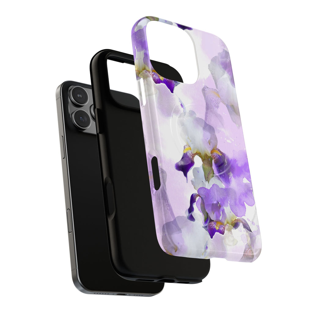 Lavender Watercolour Orchid Magnetic Tough Case
