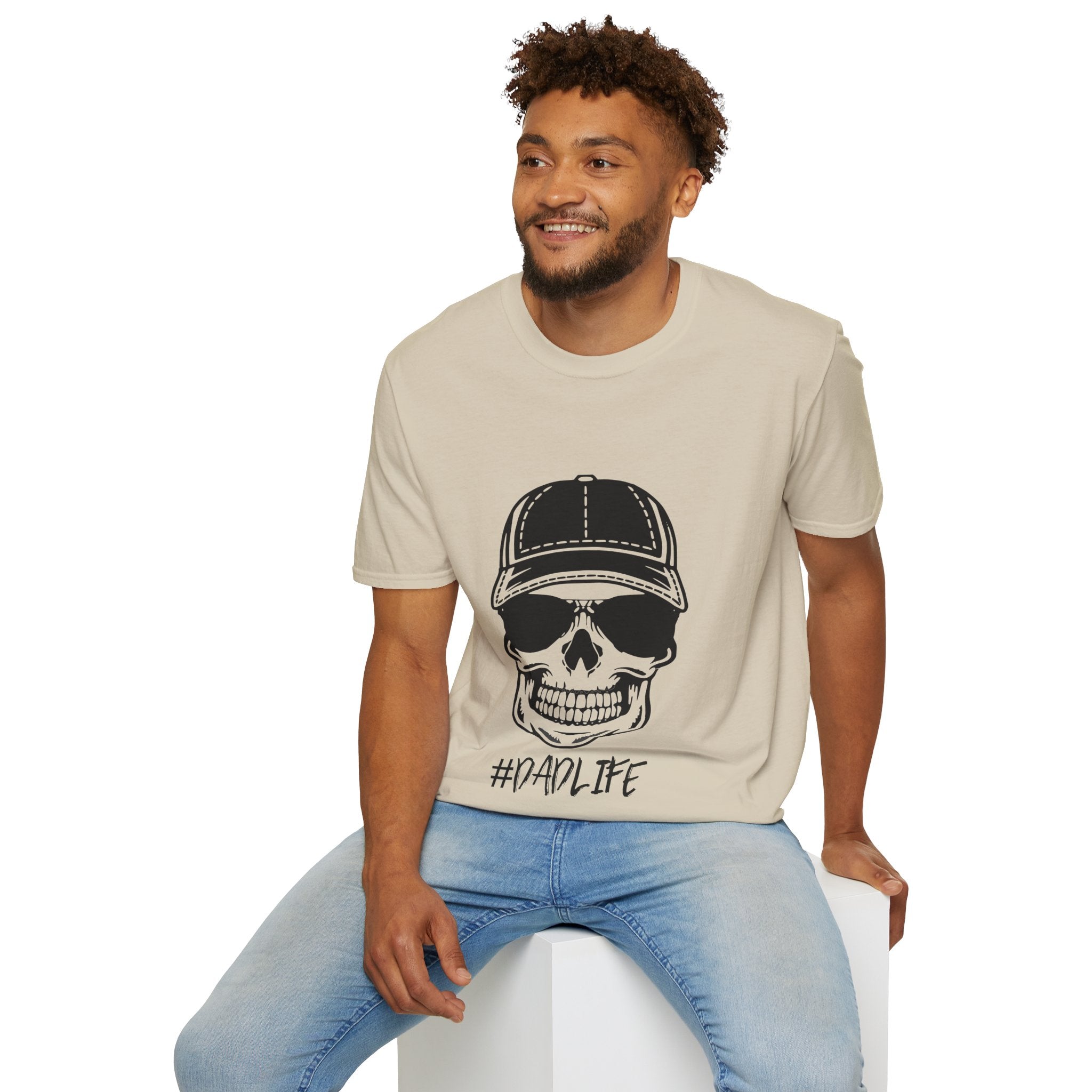 Dad Life Skull Graphic T-Shirt