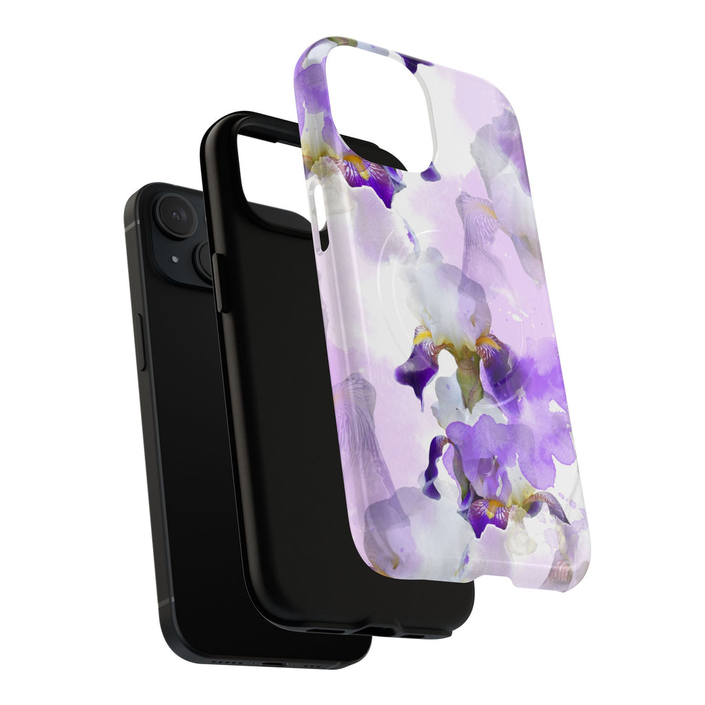 Lavender Watercolour Orchid Magnetic Tough Case