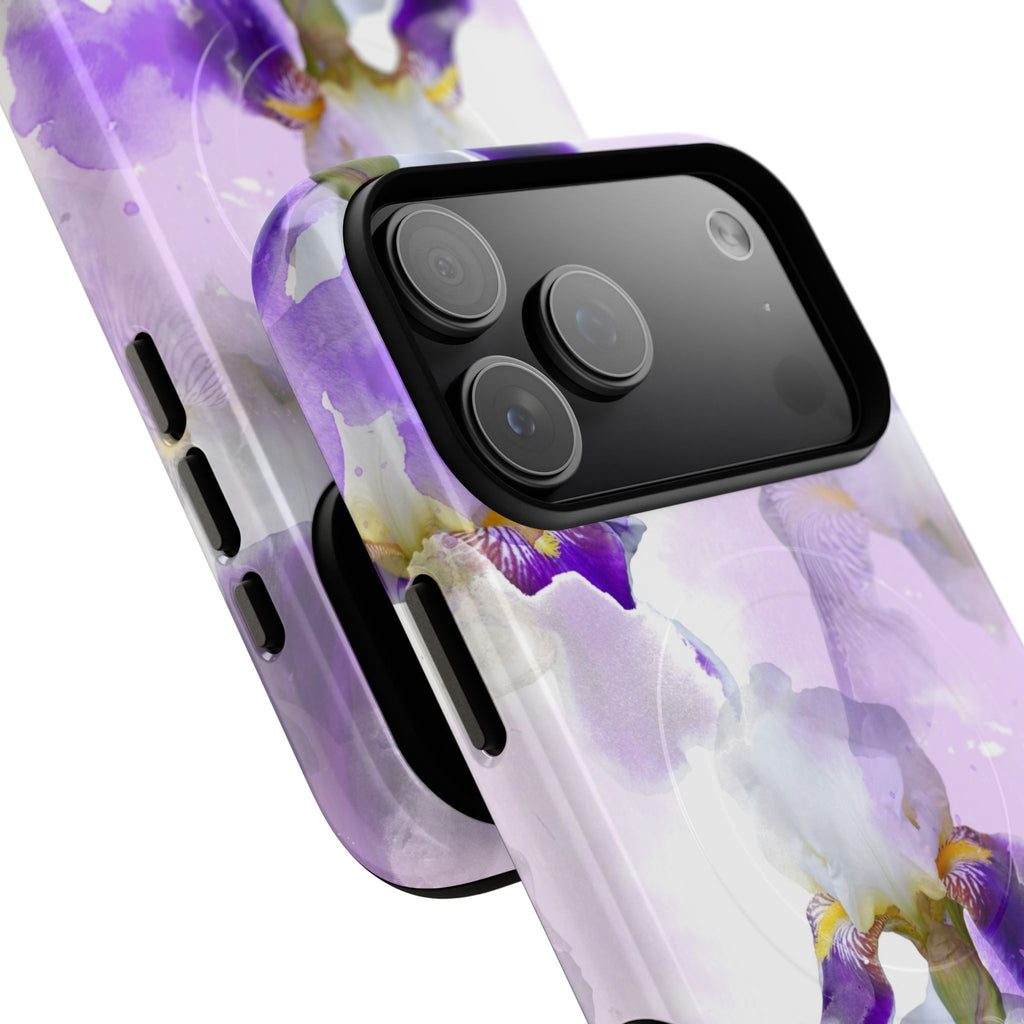 Lavender Watercolour Orchid Magnetic Tough Case