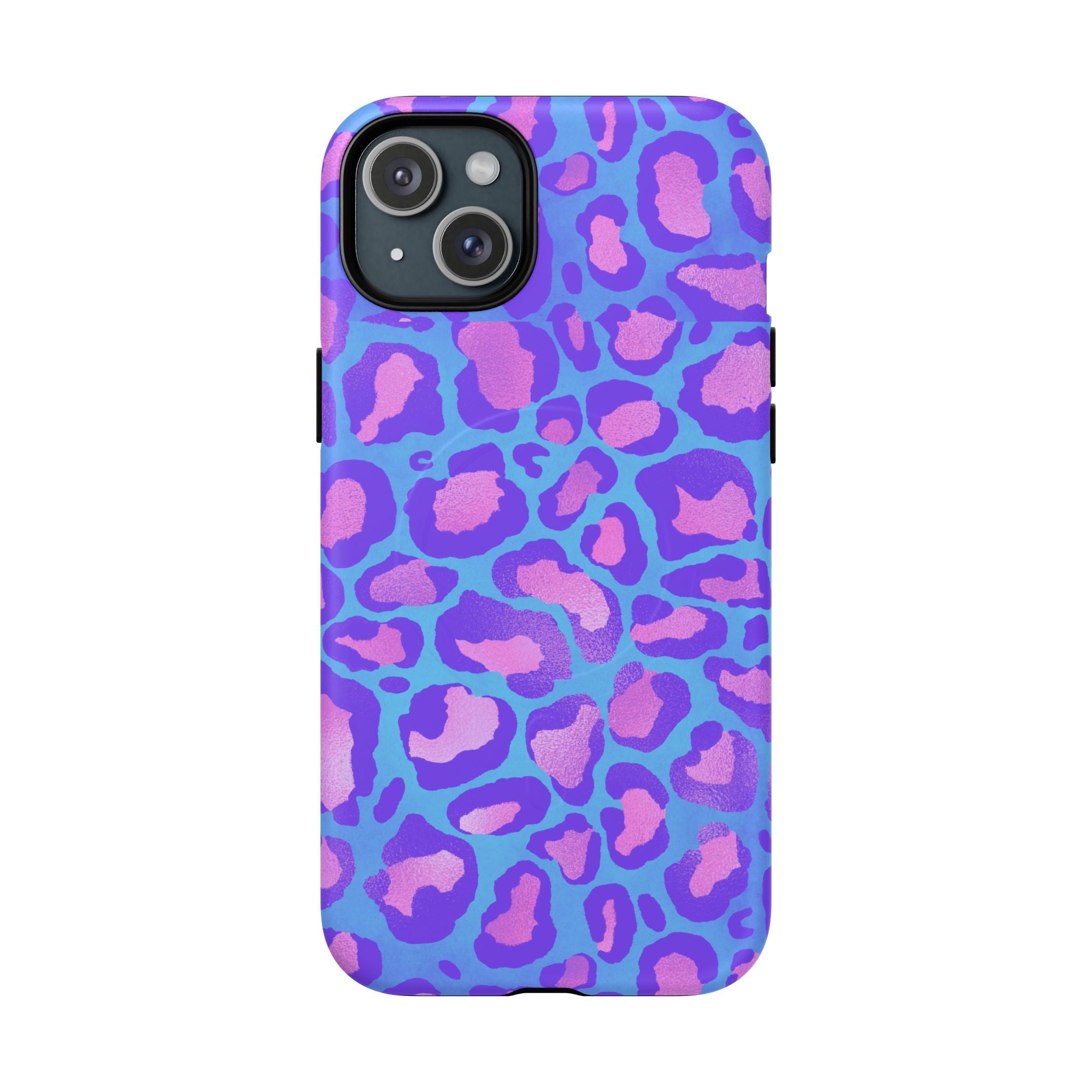 Purple Leopard Tough Magnetic Phone Case