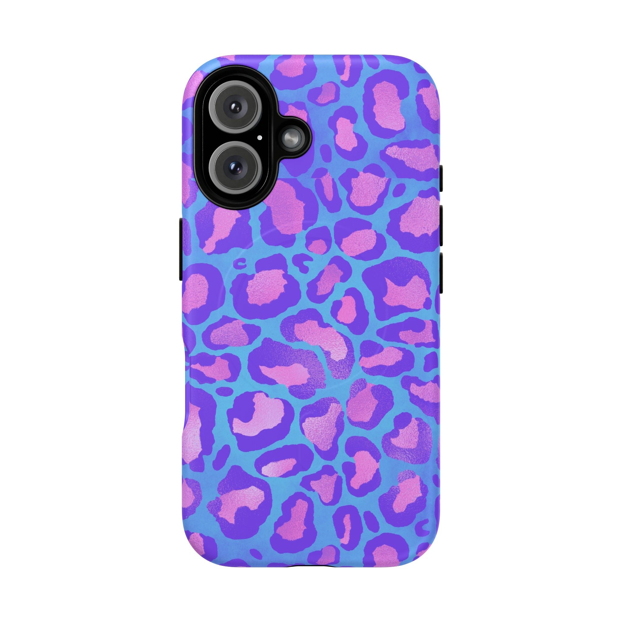 Purple Leopard Tough Magnetic Phone Case
