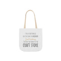 On the Road to the Craft Store Canvas Tote