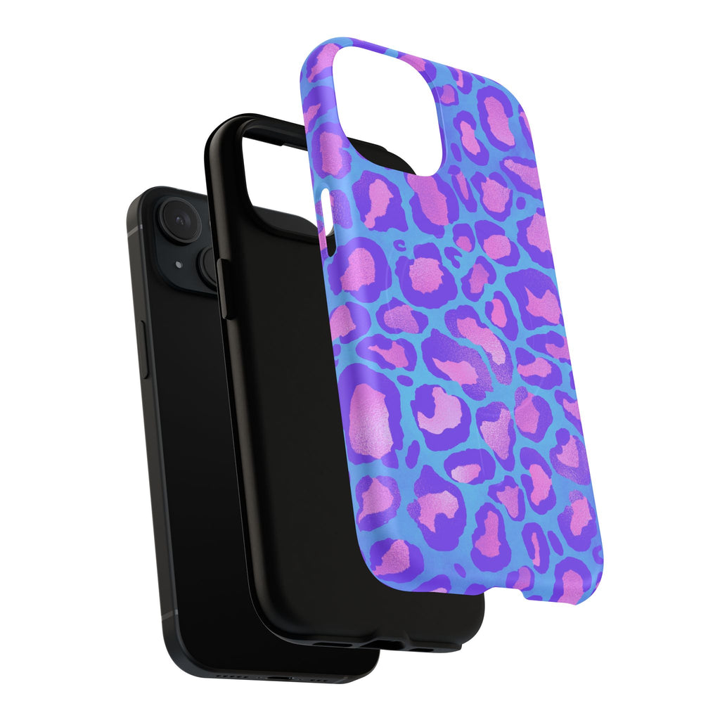 Purple Leopard Tough Magnetic Phone Case