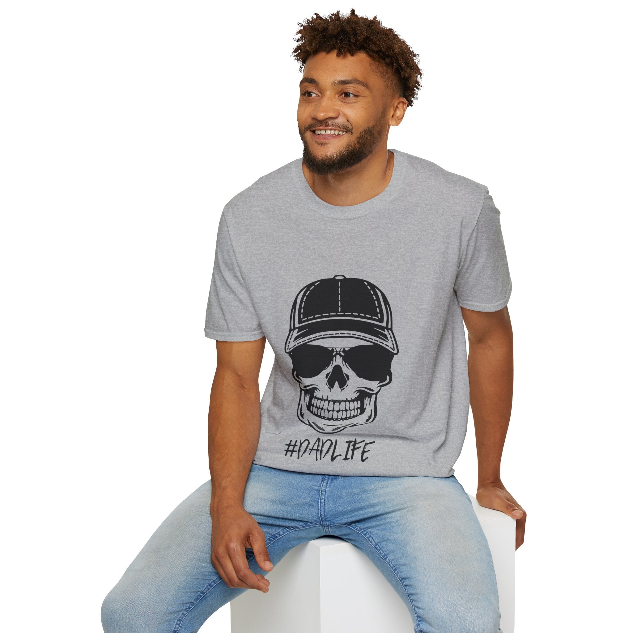 Dad Life Skull Graphic T-Shirt