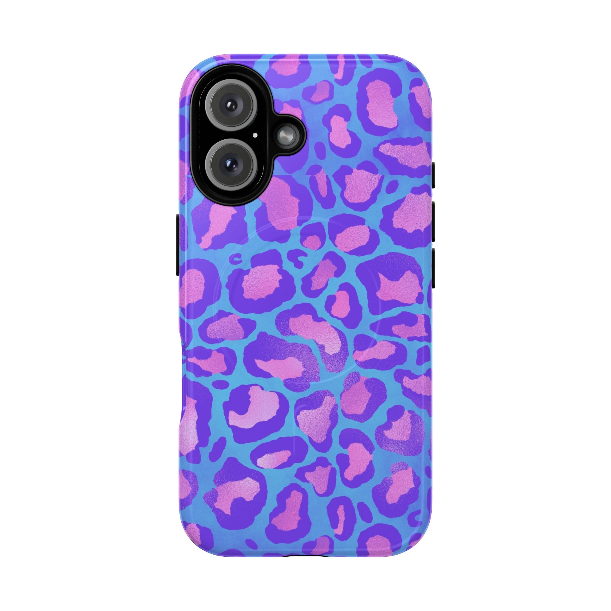 Purple Leopard Tough Magnetic Phone Case