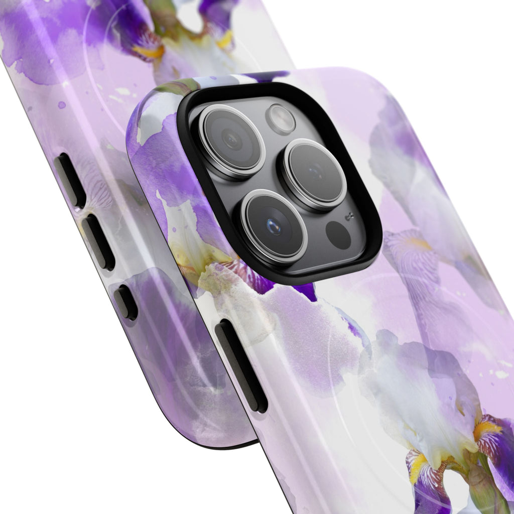 Lavender Watercolour Orchid Magnetic Tough Case