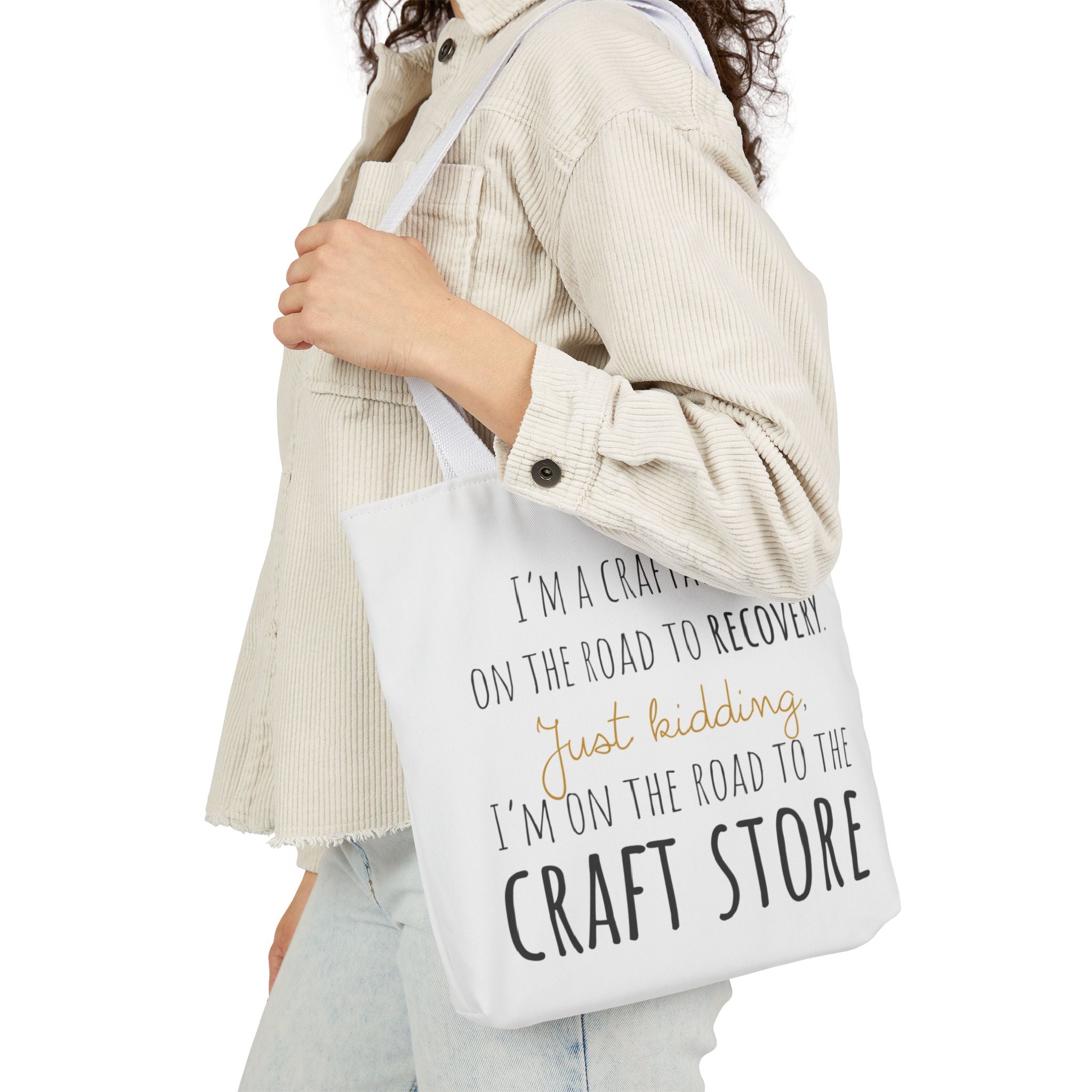 On the Road to the Craft Store Canvas Tote