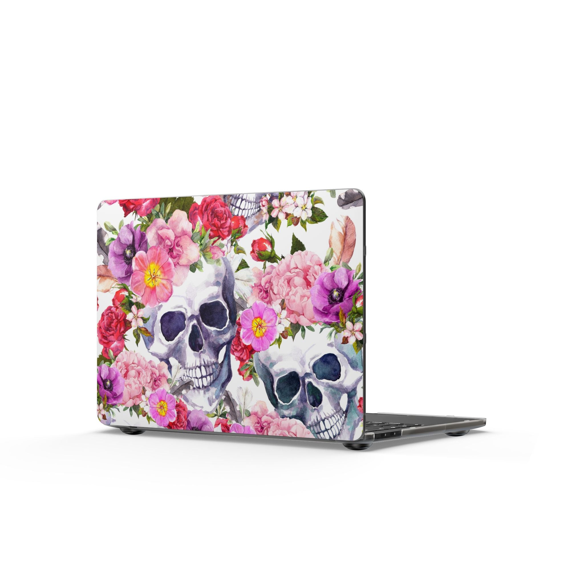 MacBook Case — Floral Skull Matte Protective Cover