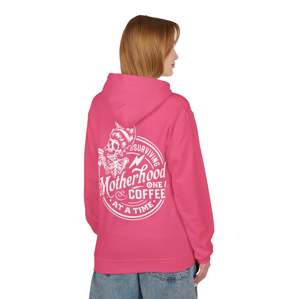 MotherSurviving Motherhood One Coffee at a Time Graphic Hoodie