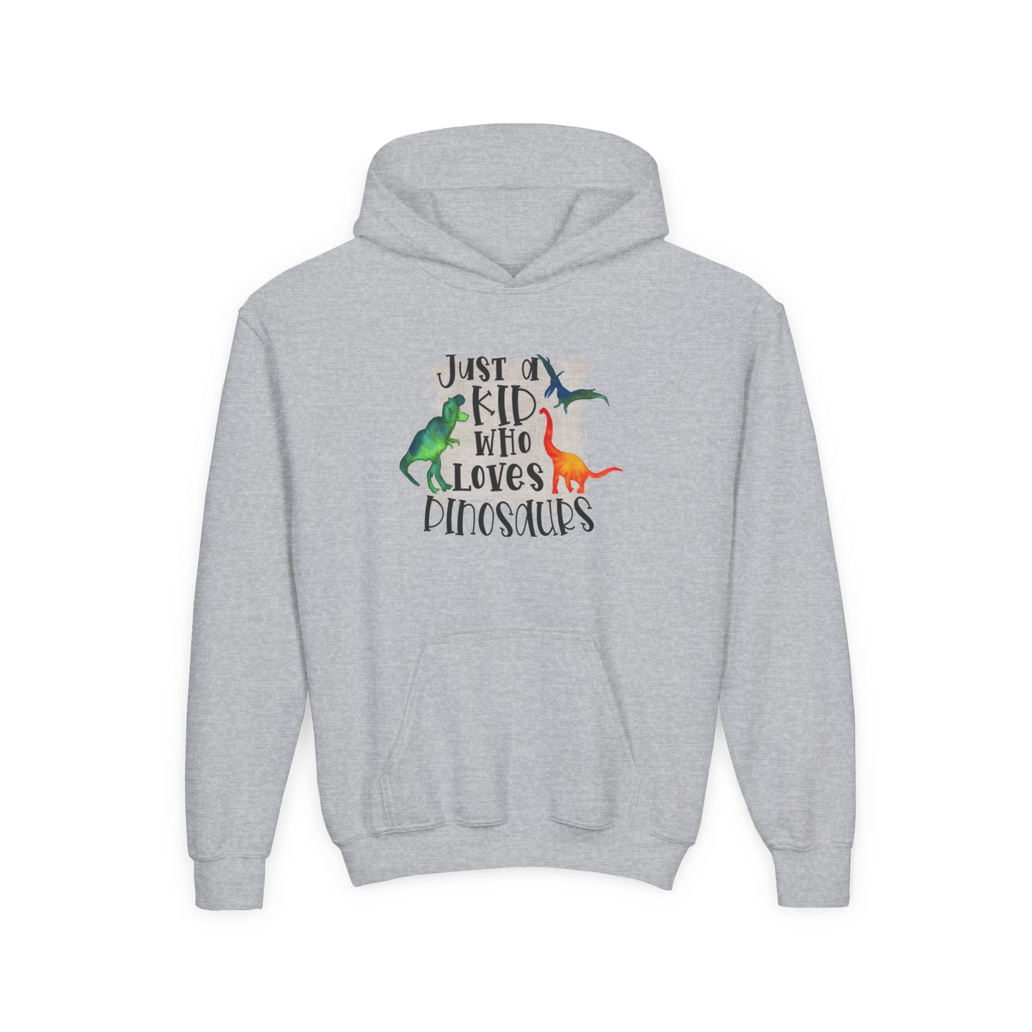 "Just a Kid Who Loves Dinosaurs" Dino Kids Hoodie