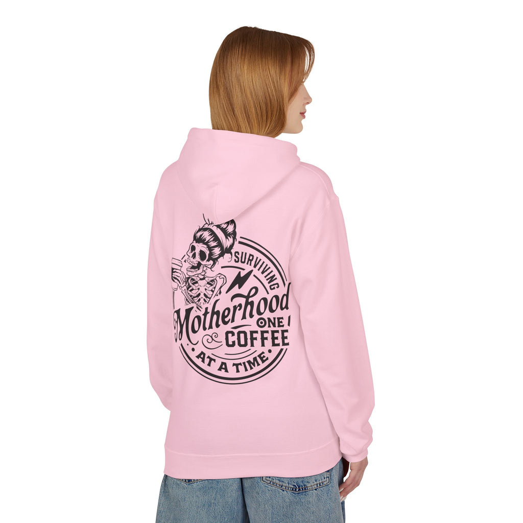 MotherSurviving Motherhood One Coffee at a Time Graphic Hoodie