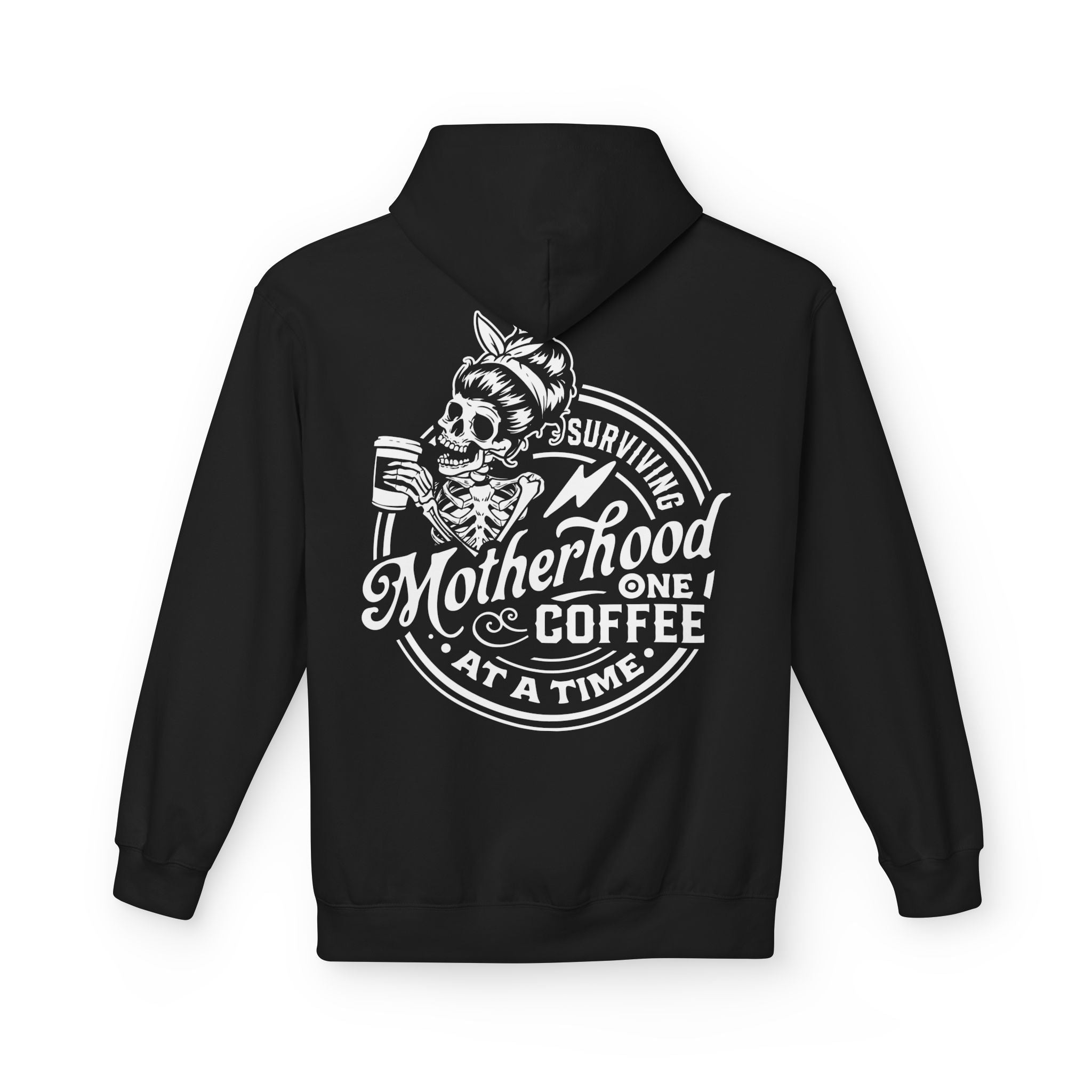 MotherSurviving Motherhood One Coffee at a Time Graphic Hoodie