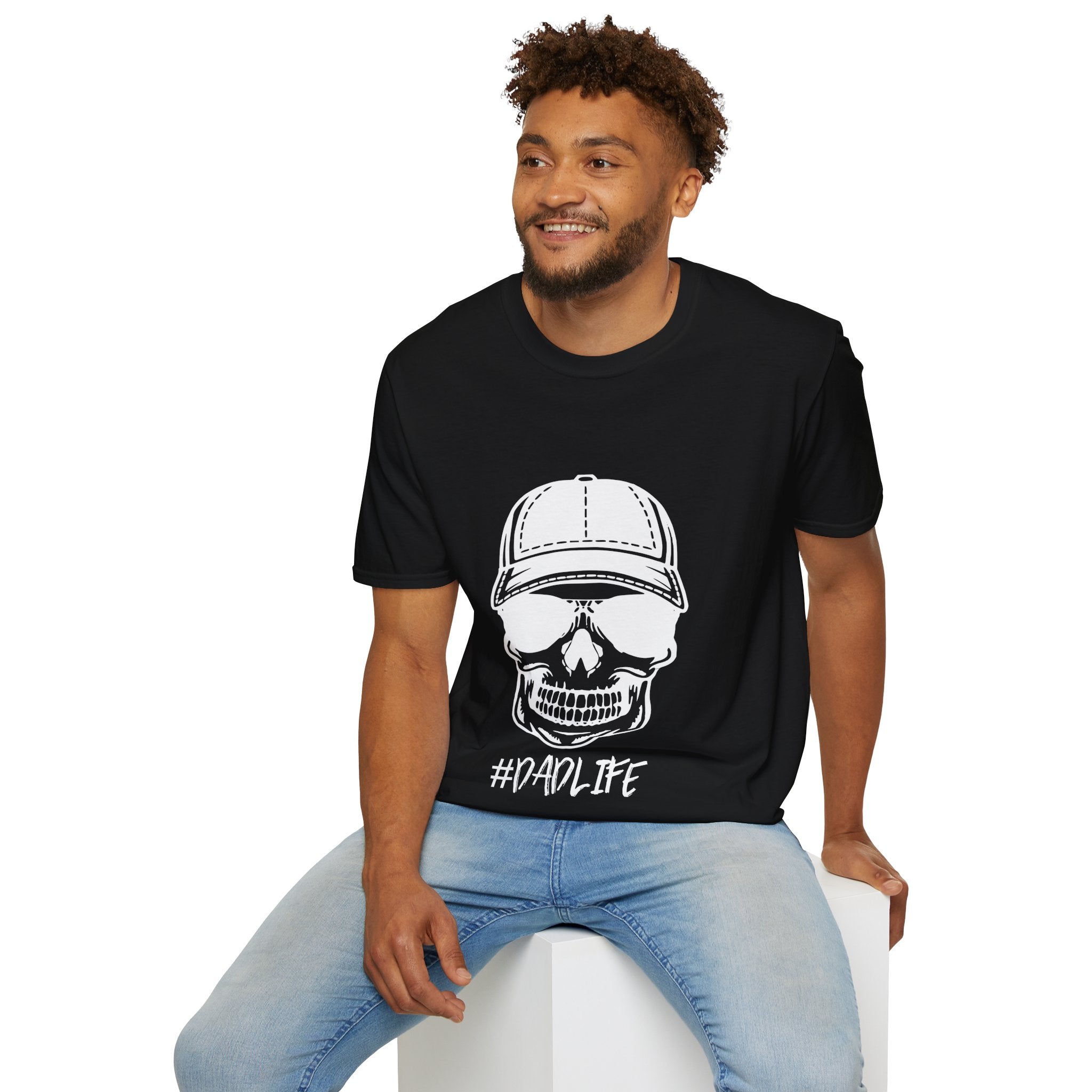Dad Life Skull Graphic T-Shirt