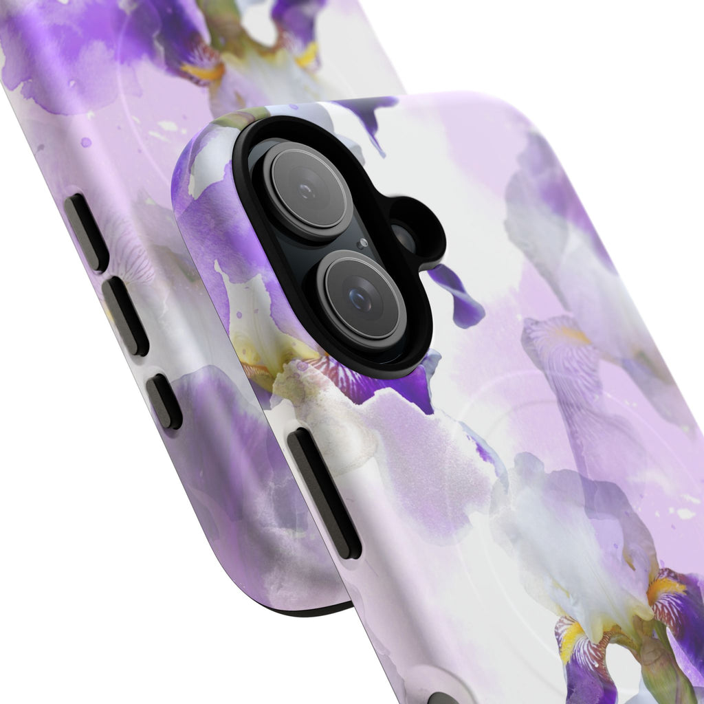 Lavender Watercolour Orchid Magnetic Tough Case