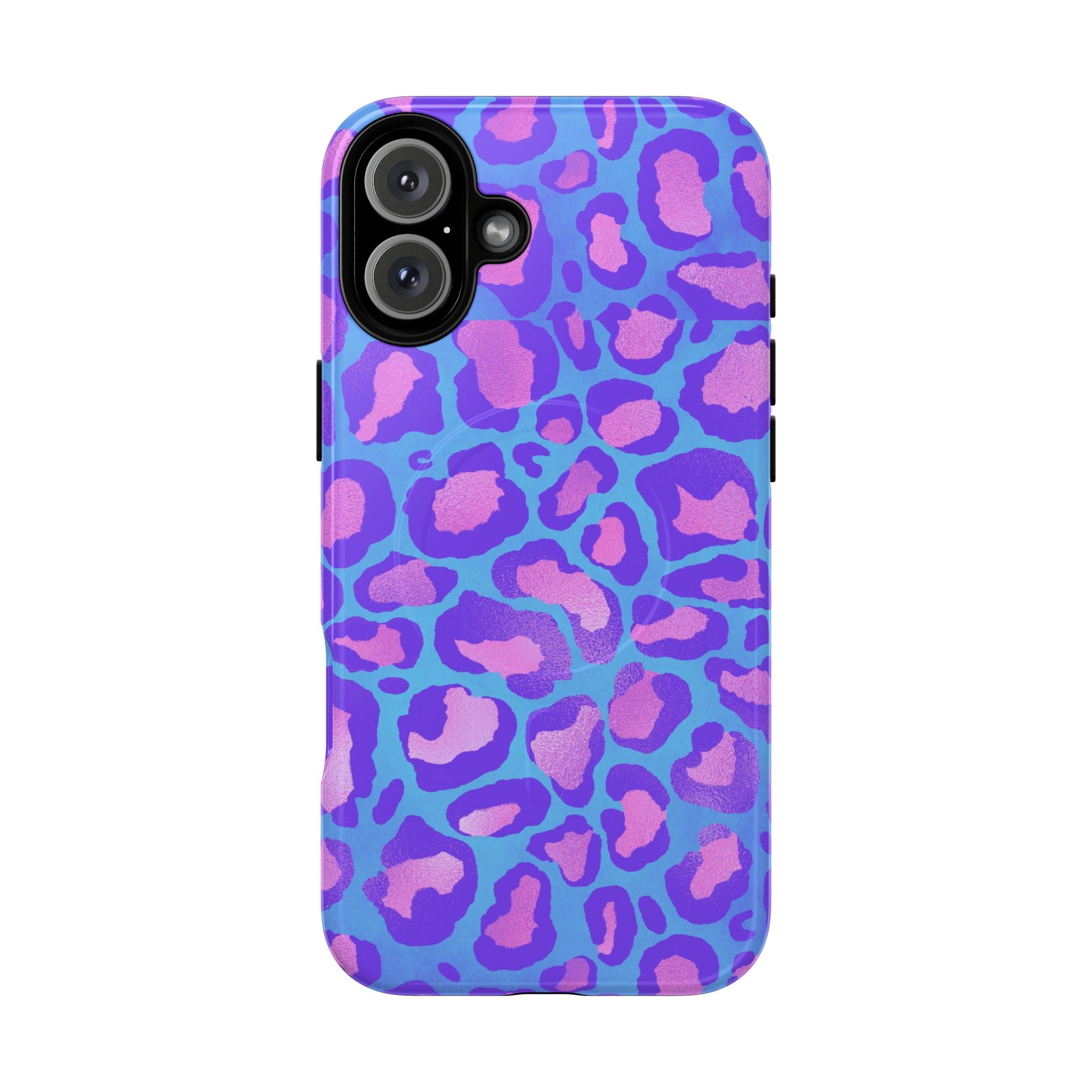 Purple Leopard Tough Magnetic Phone Case