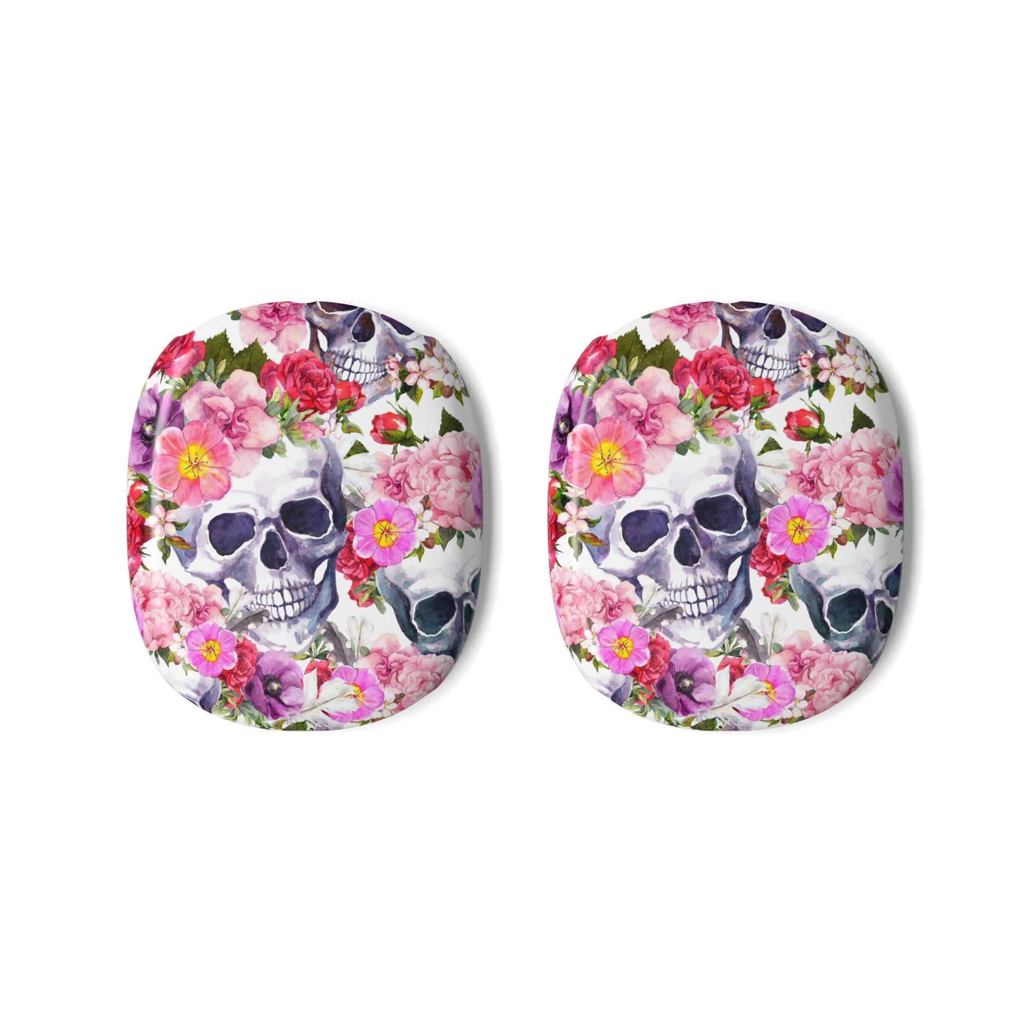 AirPod Max Case — Floral Skull Pattern Protective Cover