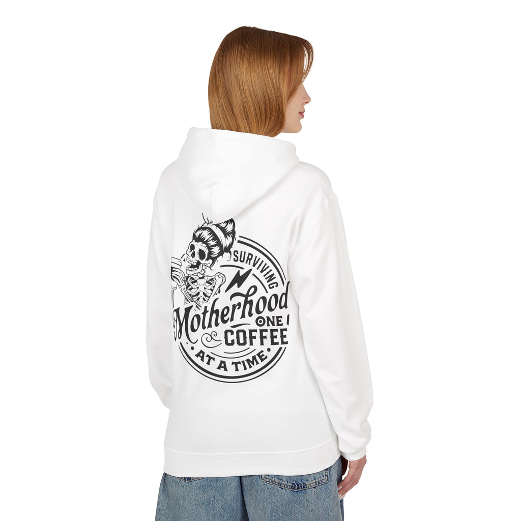 MotherSurviving Motherhood One Coffee at a Time Graphic Hoodie