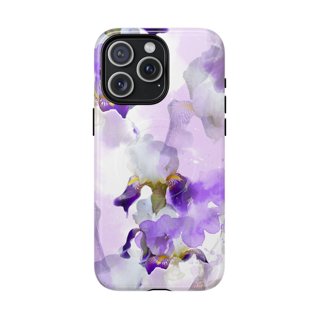 Lavender Watercolour Orchid Magnetic Tough Case