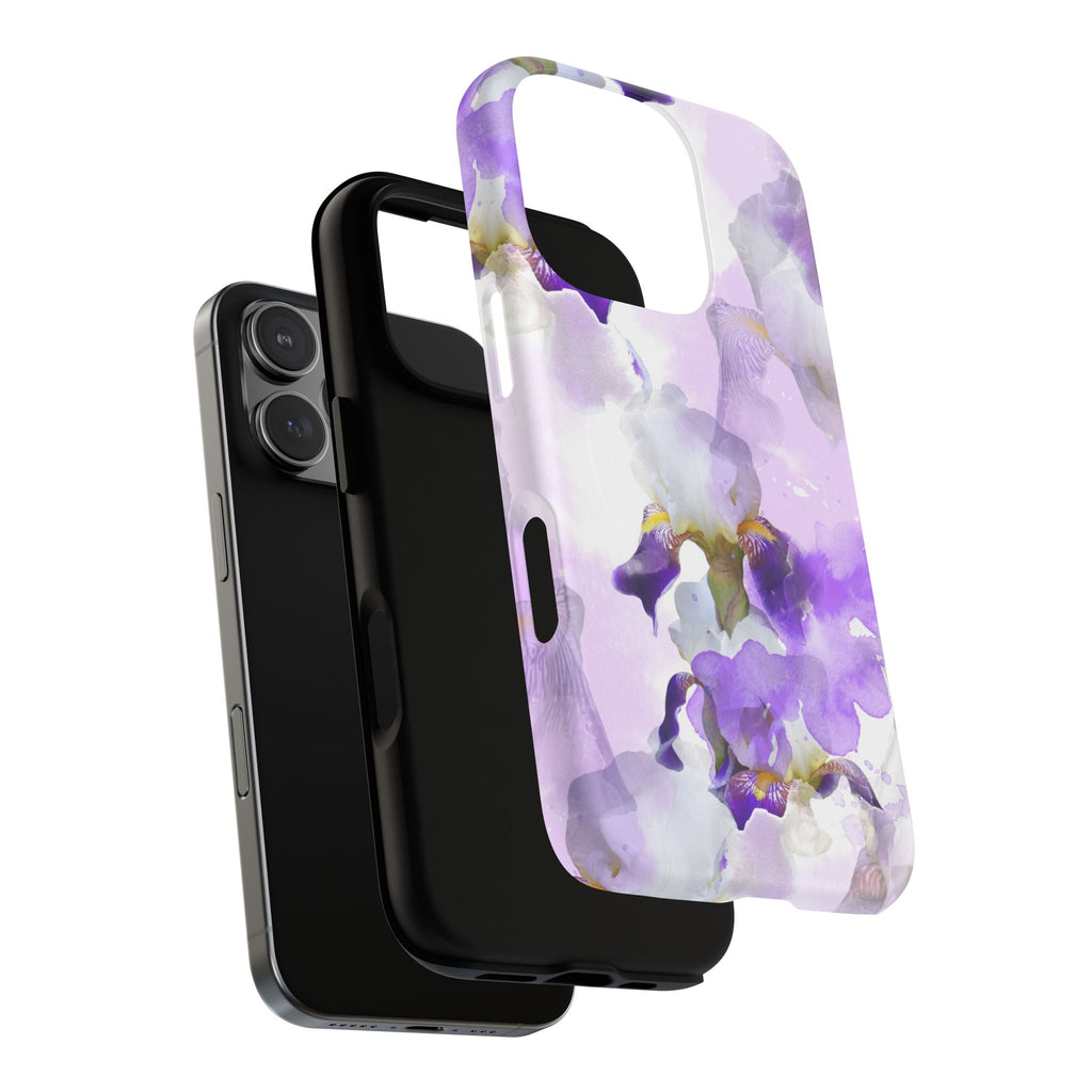 Lavender Watercolour Orchid Magnetic Tough Case