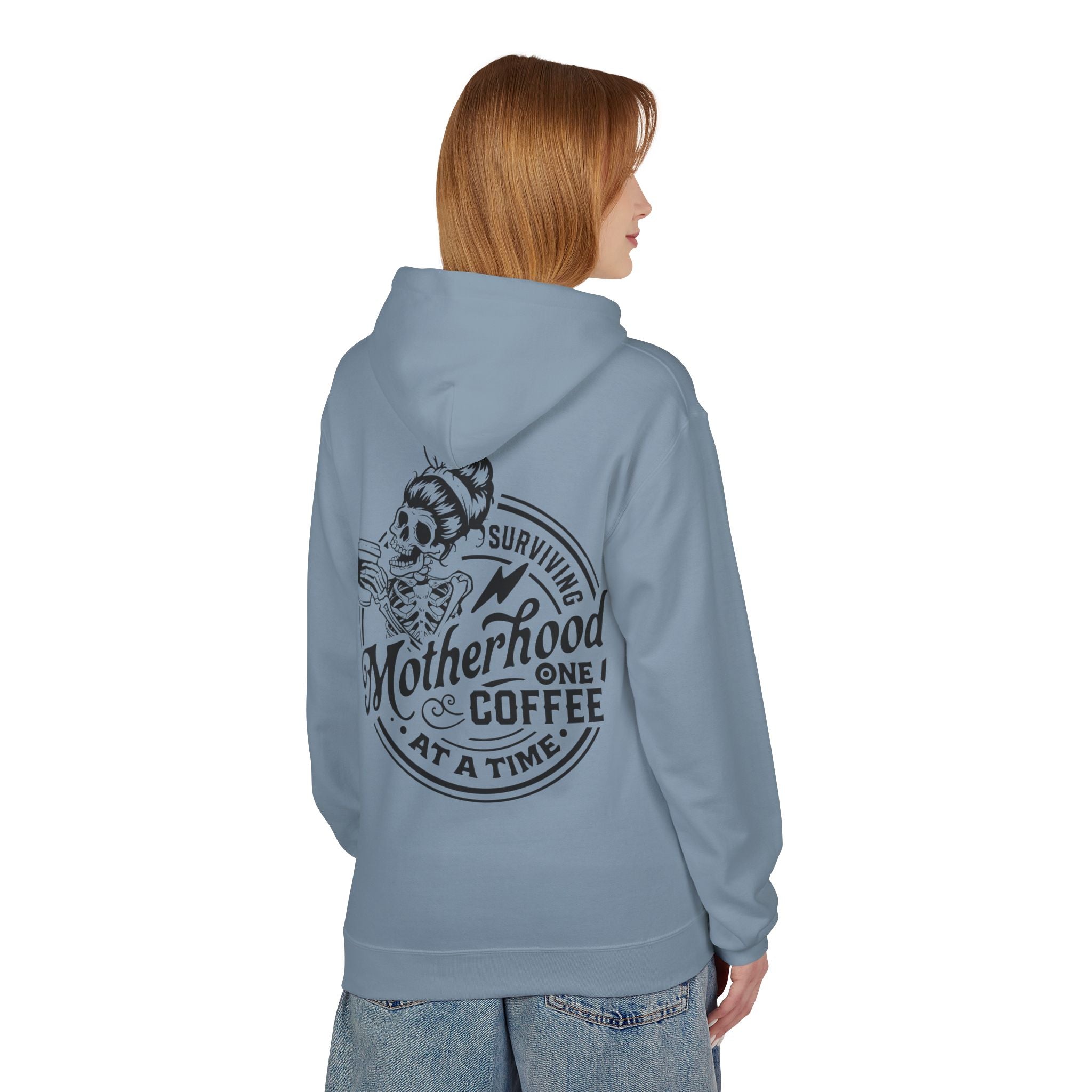 MotherSurviving Motherhood One Coffee at a Time Graphic Hoodie