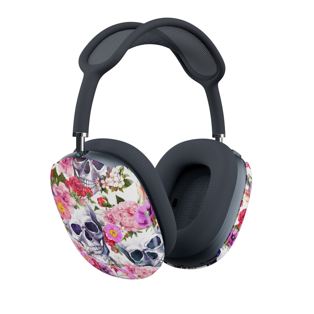 AirPod Max Case — Floral Skull Pattern Protective Cover