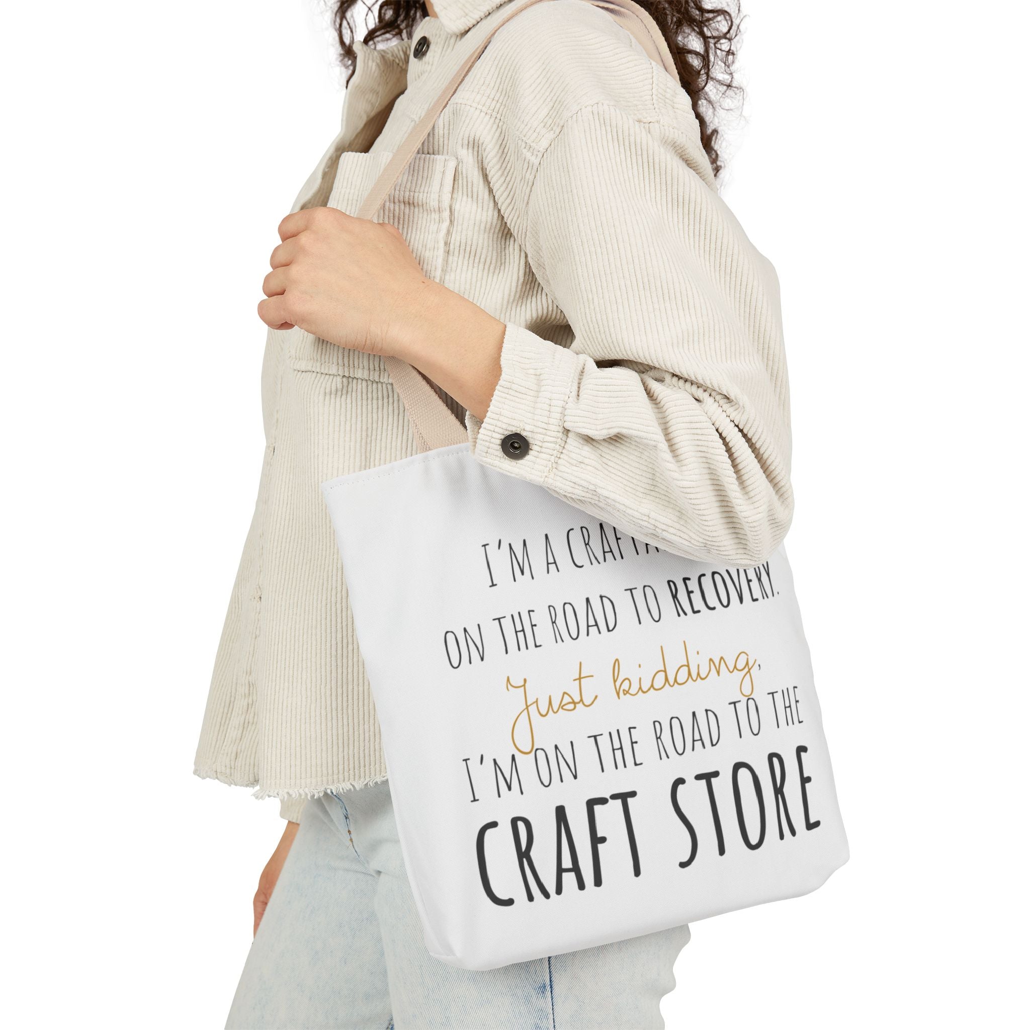 On the Road to the Craft Store Canvas Tote