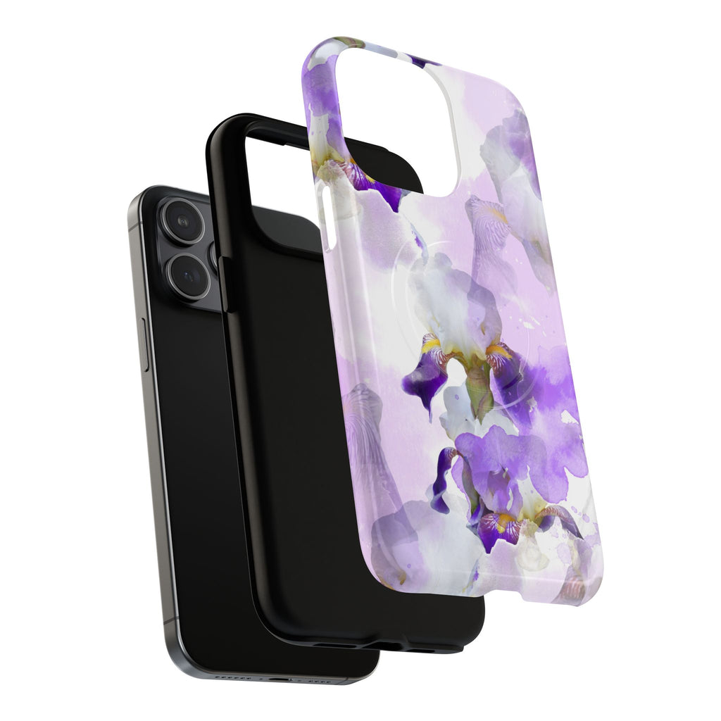 Lavender Watercolour Orchid Magnetic Tough Case